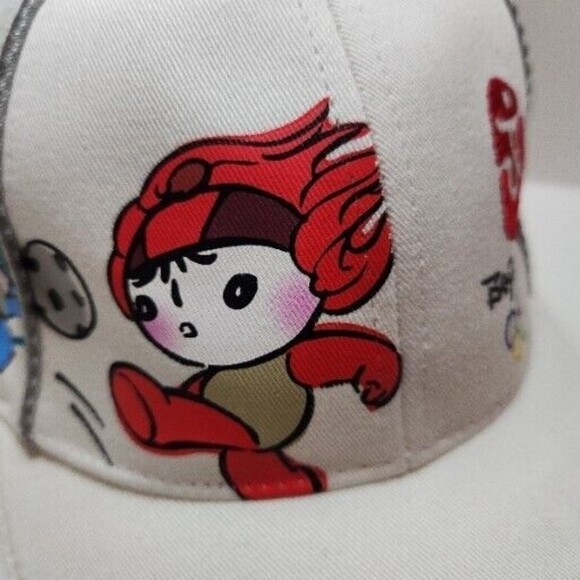 Beijing China 2008 FUWA Olympics Strapback Hat Cap Embroidered Logos Kids Sports - Picture 10 of 12